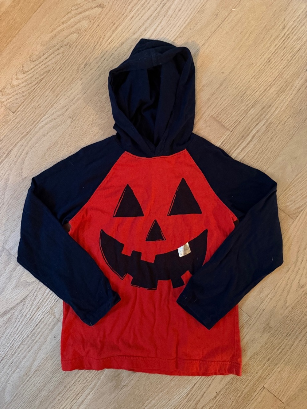 Gymboree Halloween Fall Festival Jack O Lantern Hoodie T Shirt size 7/8